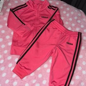 Pink Adidas Tracksuit